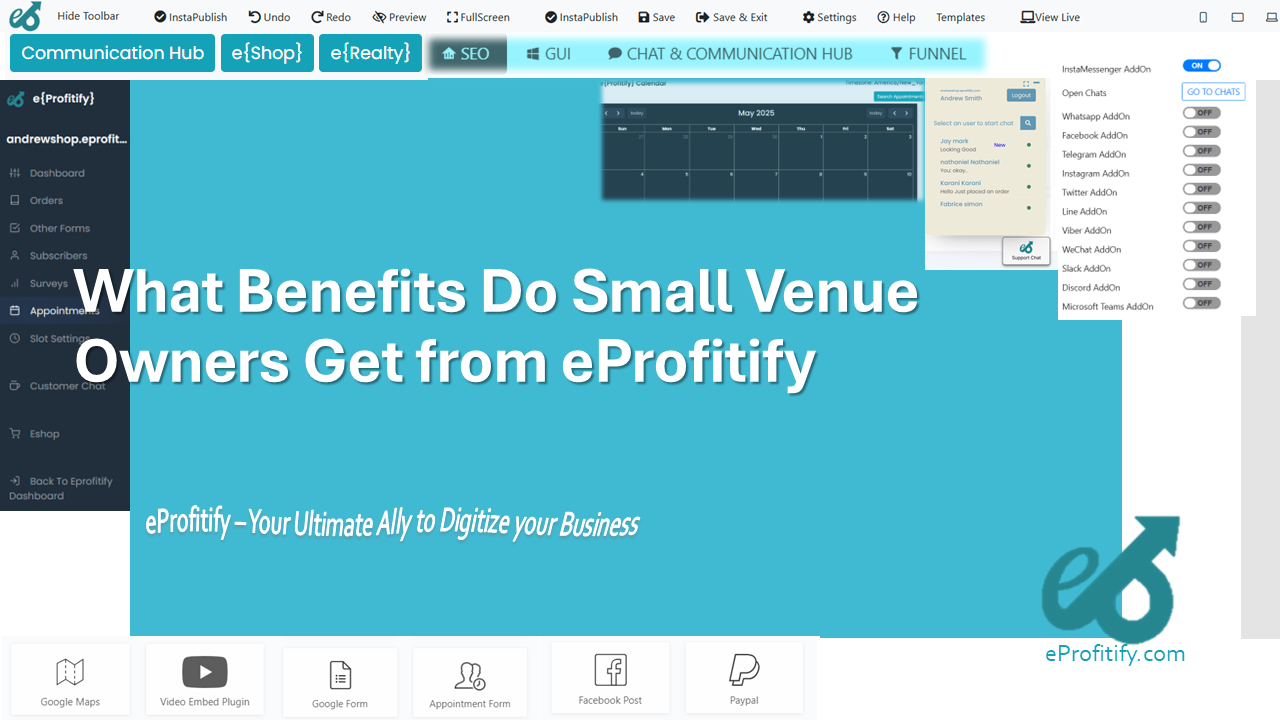 What Benefits Do Small Venue Owners Get from eProfitify